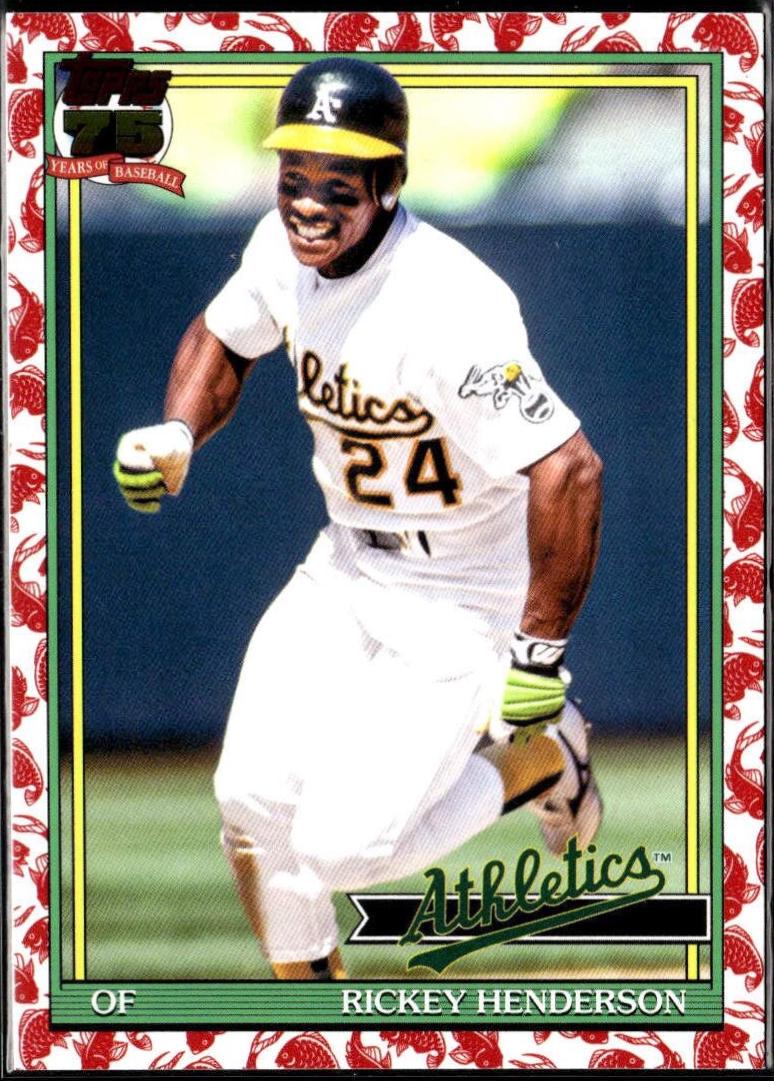 Rickey Henderson [Koi Fish] #T91-52
