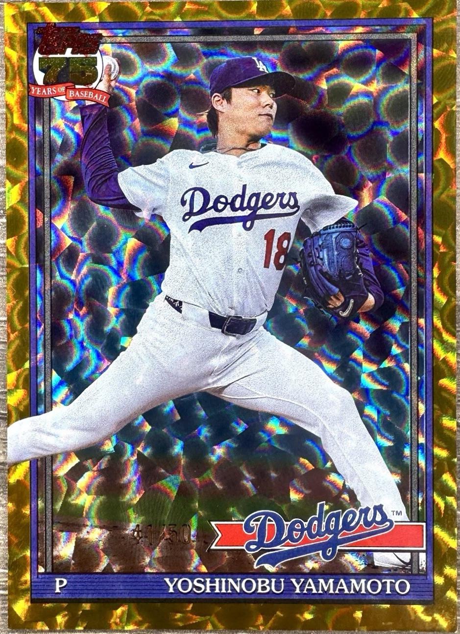 Yoshinobu Yamamoto [Gold Crackleboard Foil] #T91-55