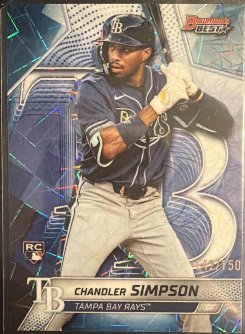 Chandler Simpson [Blue Lazer Refractor] #66