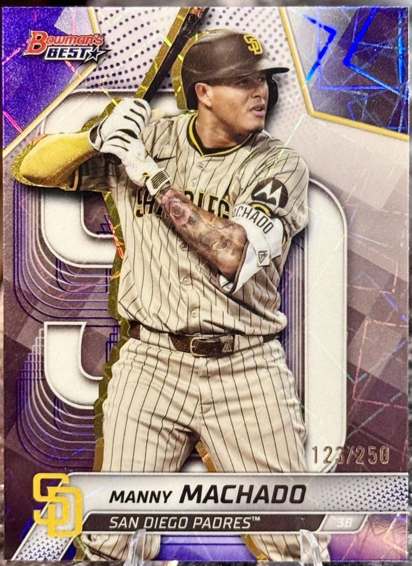 Manny Machado [Purple Lazer Refractor] #6