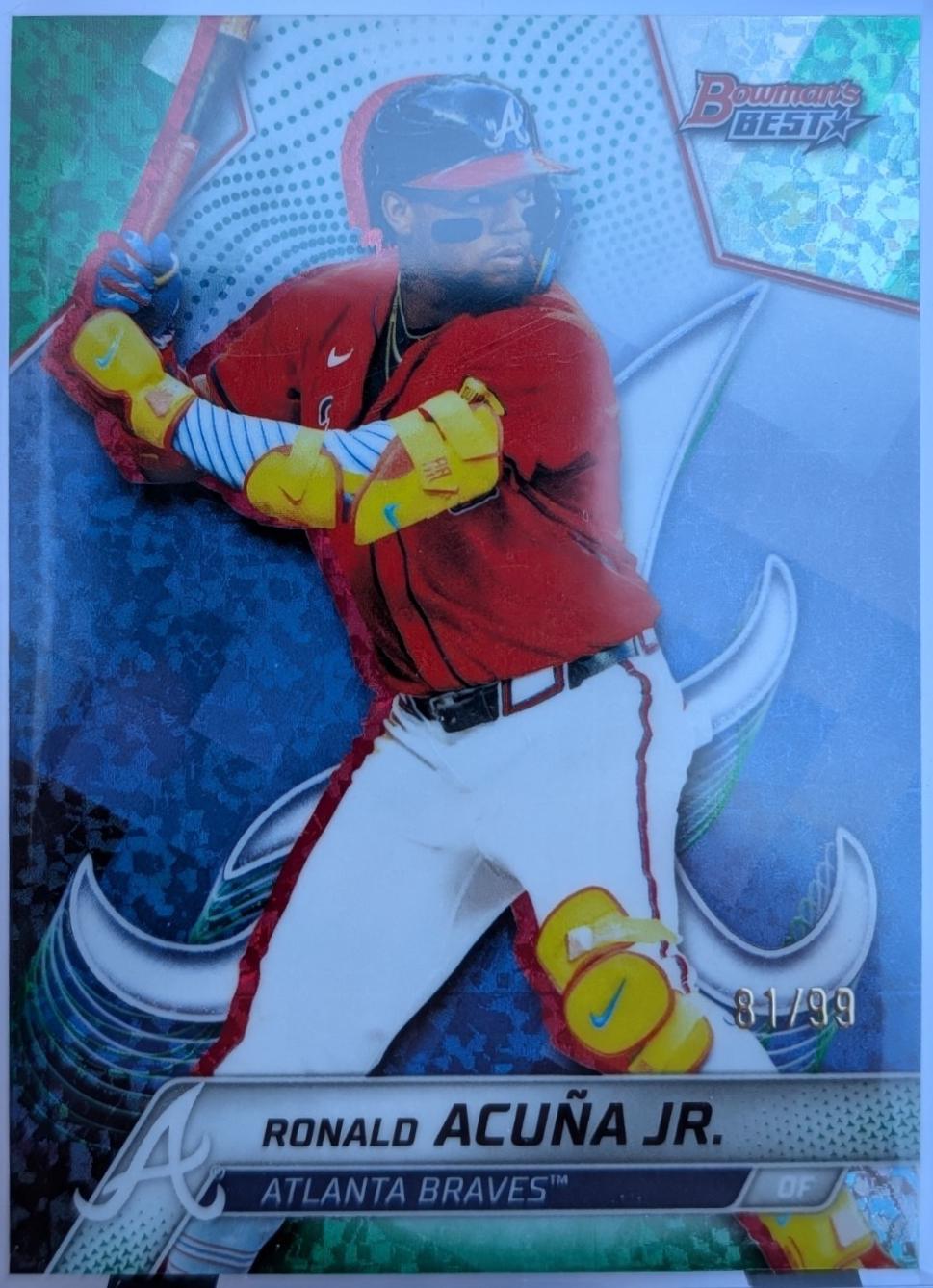 Ronald Acuna Jr. [Green Mini-Diamond Refractor] #13