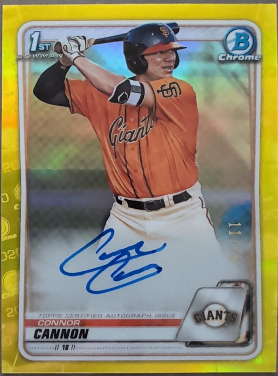 Connor Cannon [Yellow Refractor] #CPA-CC