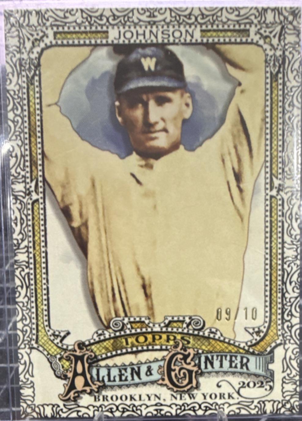 Walter Johnson [Black Foil Filagree SP] #332