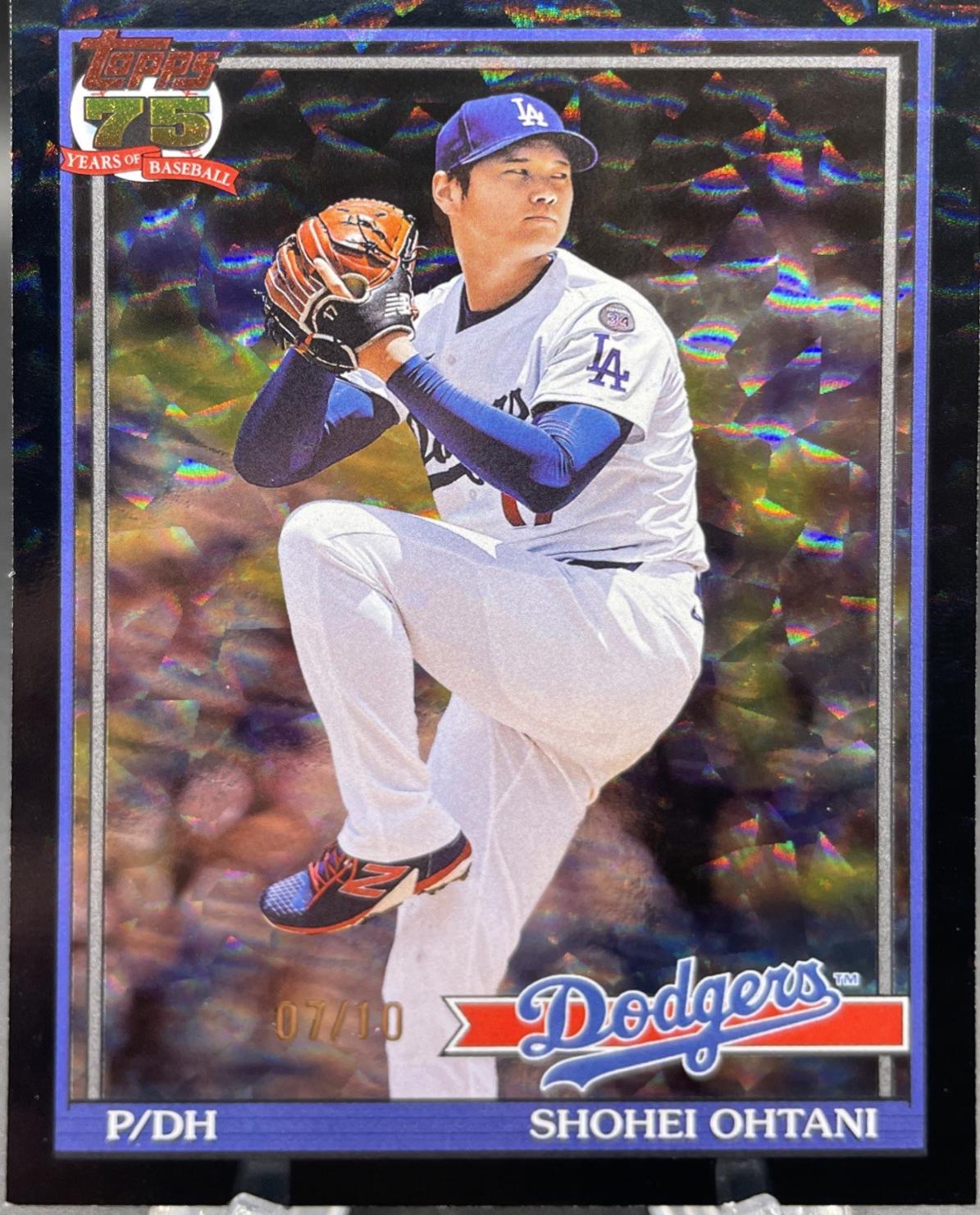 Shohei Ohtani [Black Crackleboard Foil] #T91-100