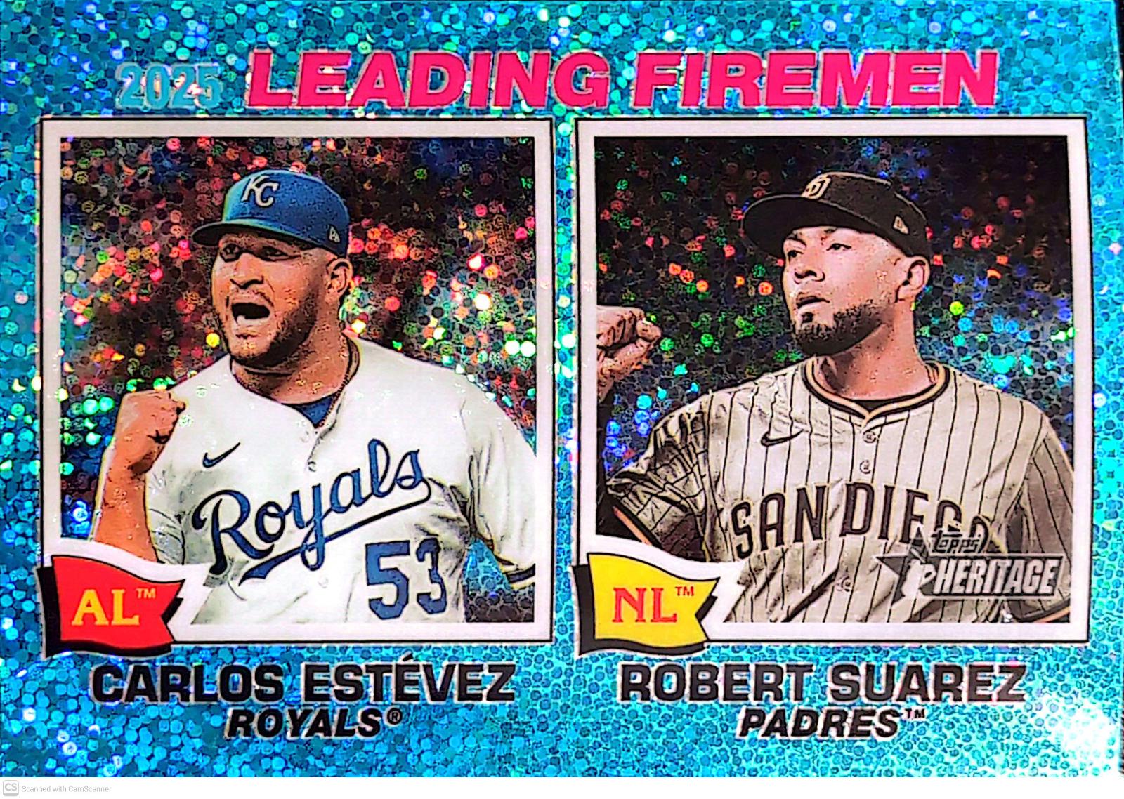 Robert Suarez / Carlos Estevez [Light Blue Sparkle Chrome] #8