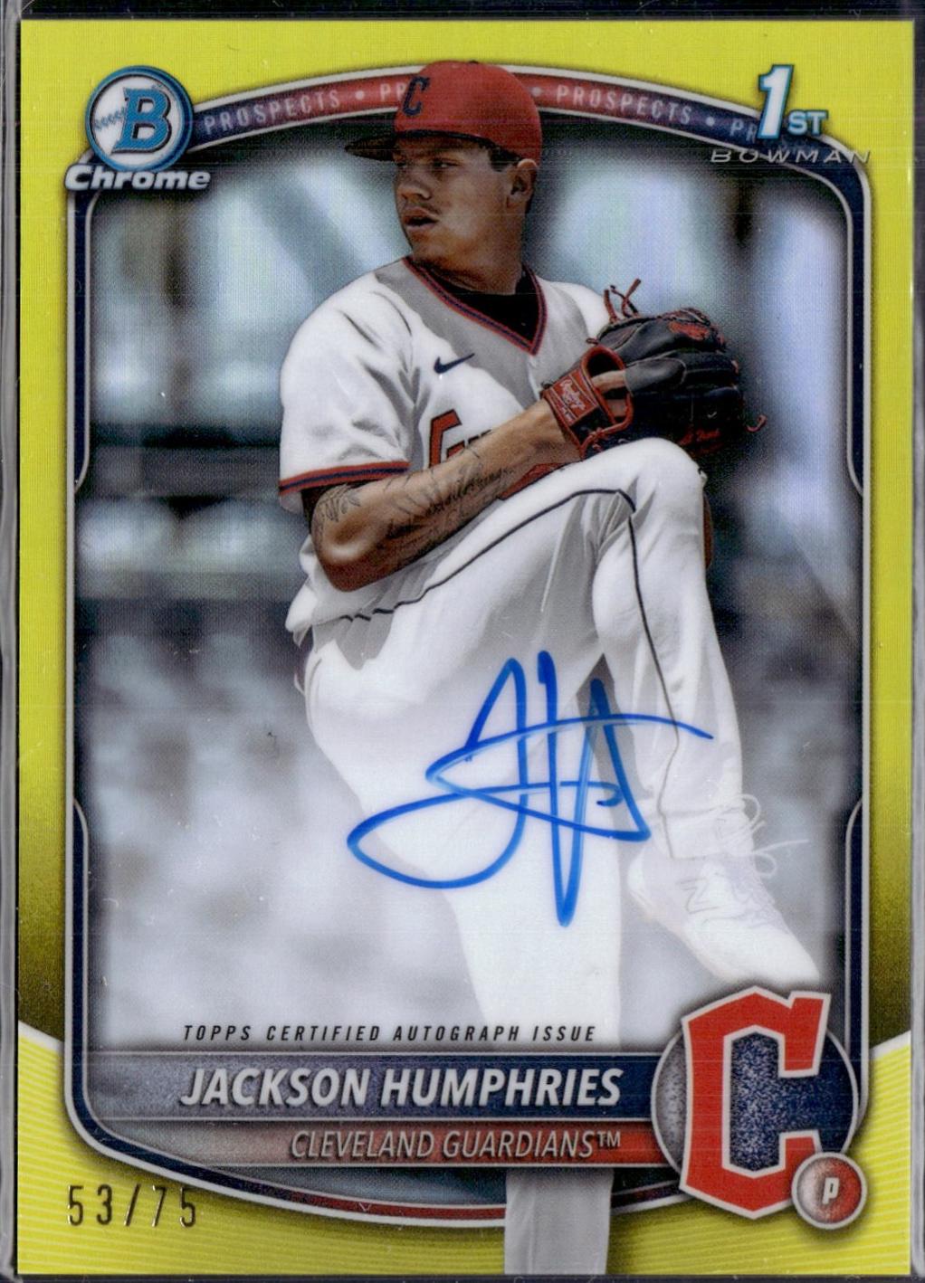 Jackson Humphries [Yellow Mojo Refractor] #CPA-JHU