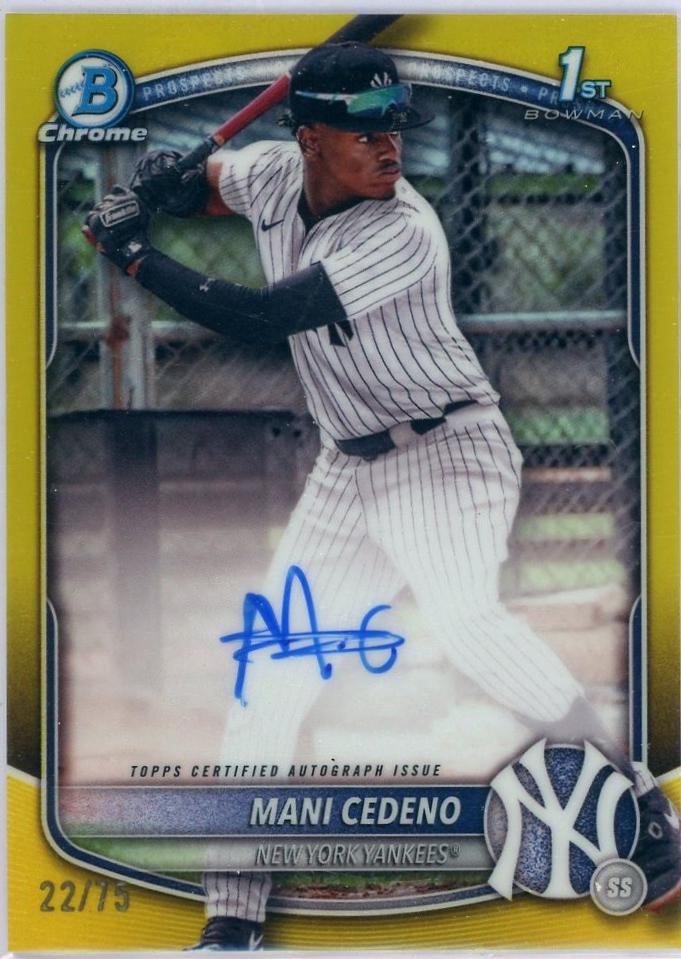 Mani Cedeno [Yellow Refractor] #CPA-MCE