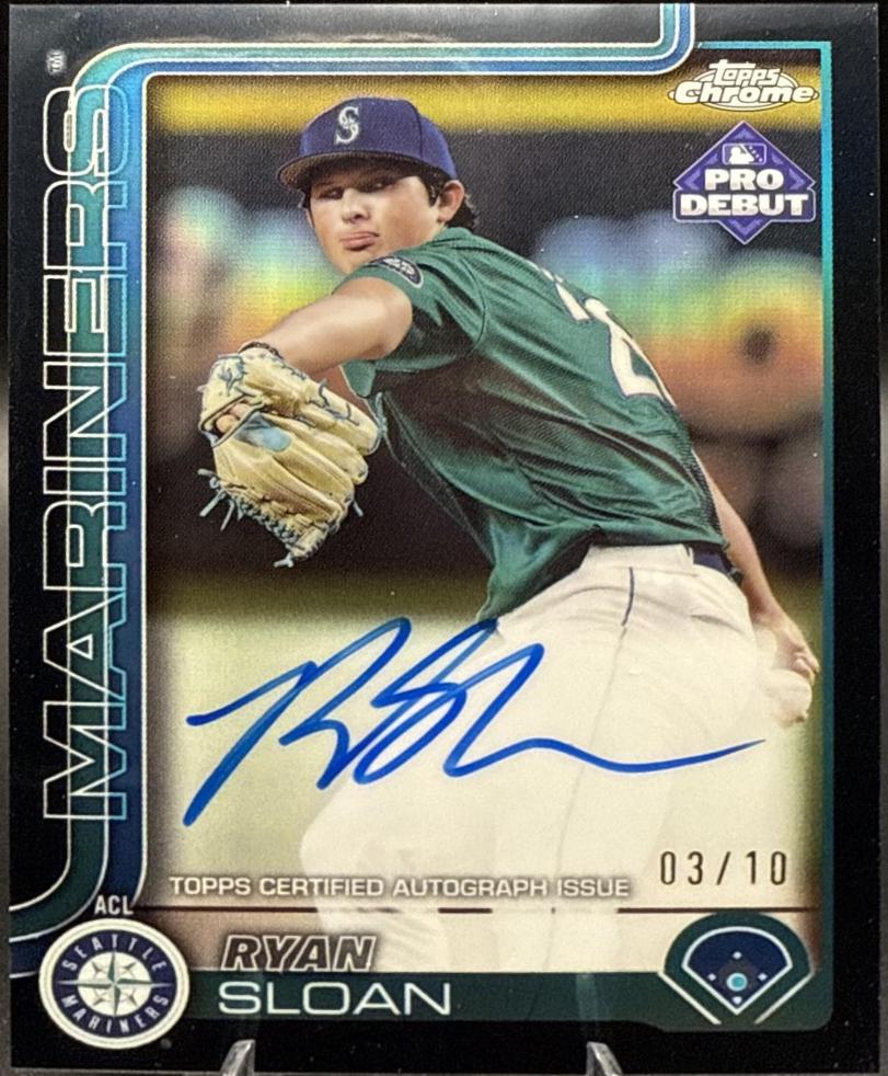 Ryan Sloan [Black Refractor Autograph] #PDC-48