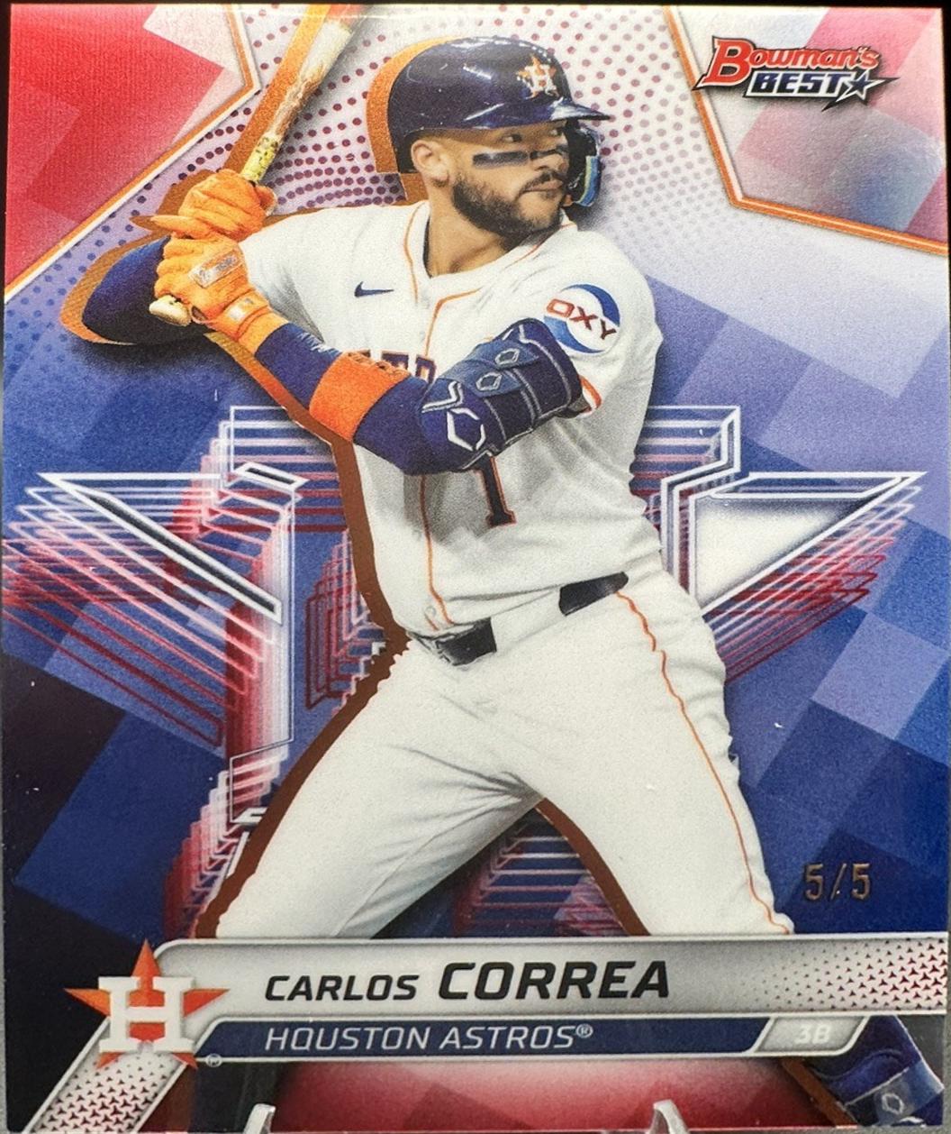 Carlos Correa [Red Lava Refractor] #50