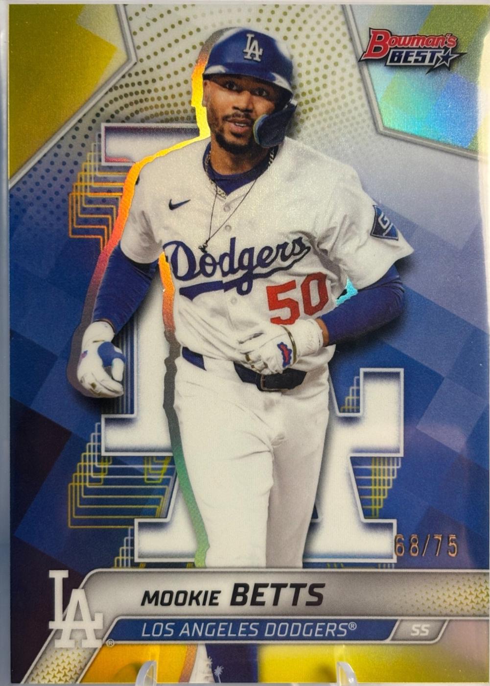 Mookie Betts [Yellow Refractor] #64