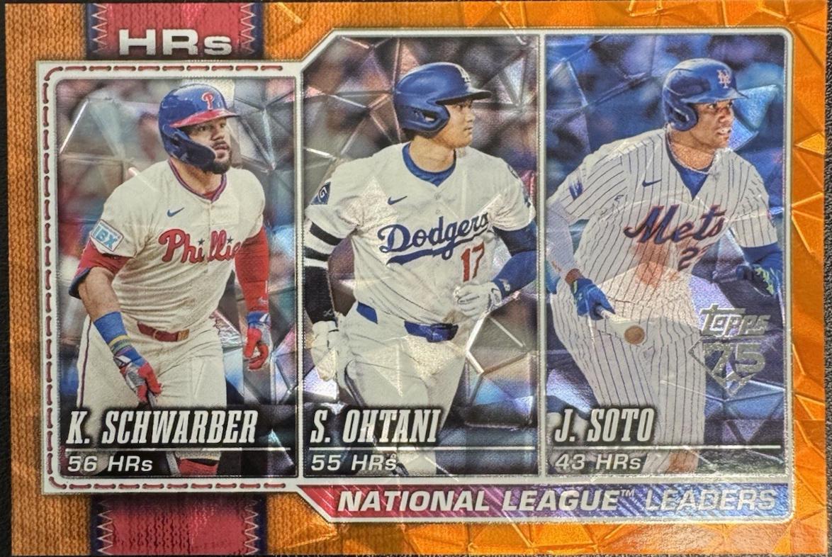National League Leaders HRs [Orange Sandglitter] #84
