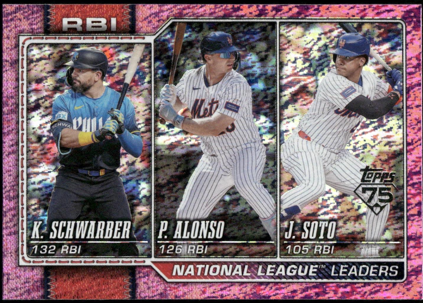 National League Leaders RBI [Pink Holo] #11