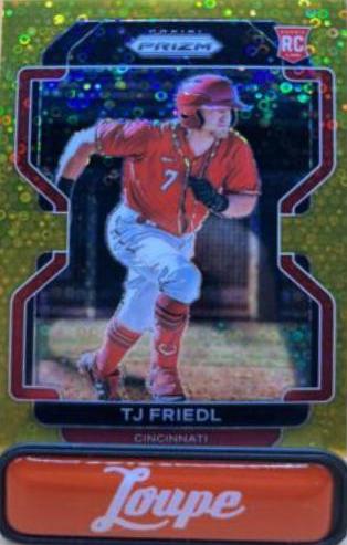 TJ Friedl [Gold Donut Circles Prizm] #200