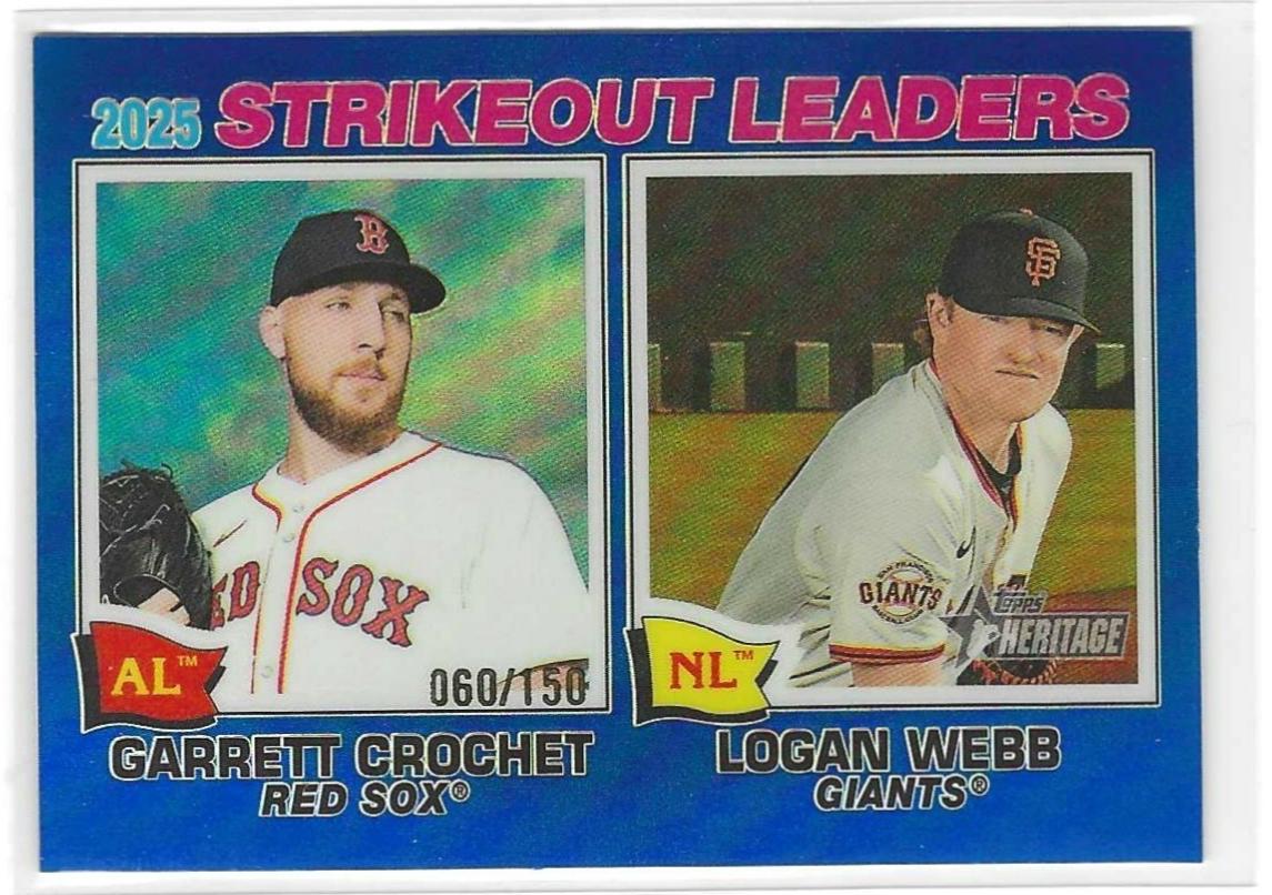 Logan Webb / Garrett Crochet [Blue Bordered Chrome] #6