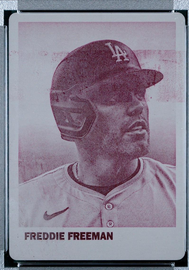 Freddie Freeman [Printing Plate] #34