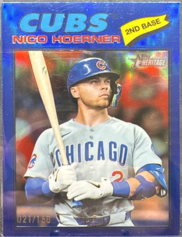 Nico Hoerner [Blue Bordered Chrome] #28