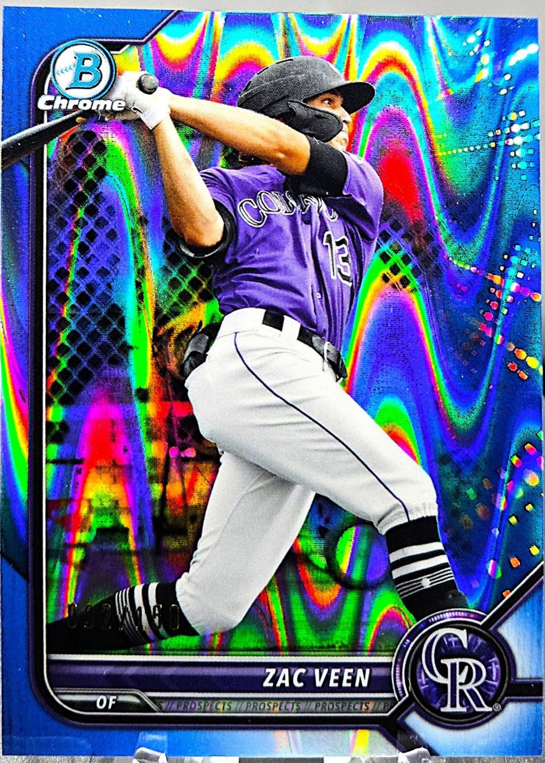 Zac Veen [Blue RayWave Refractor] #BCP-13
