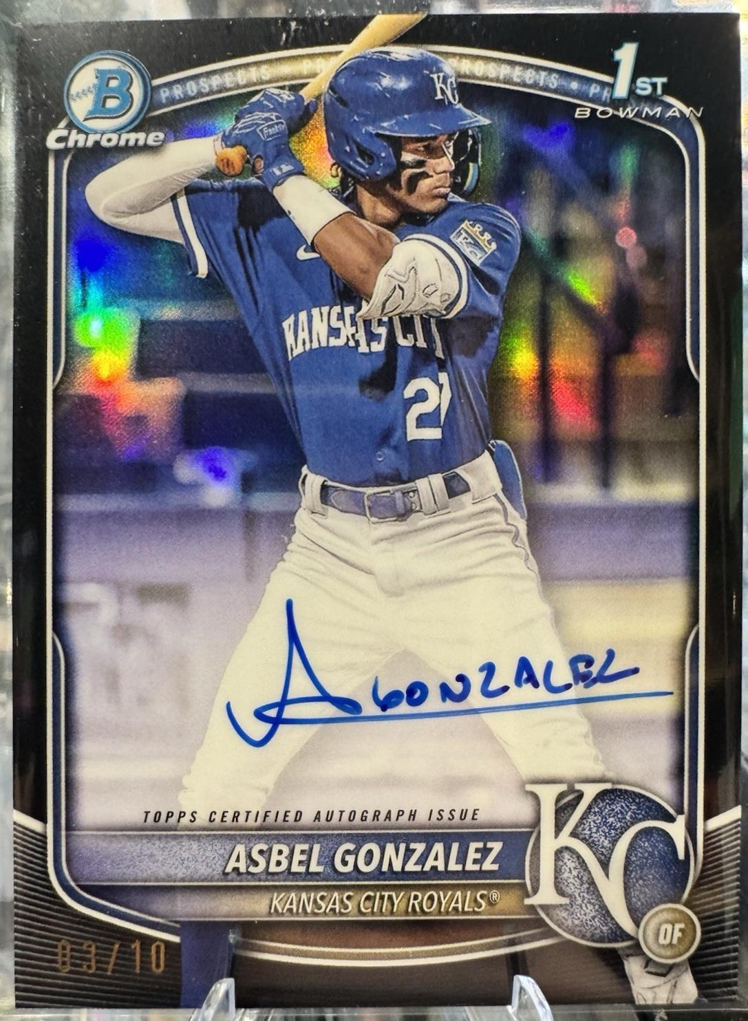 Asbel Gonzalez [Black Refractor] #CPA-AG