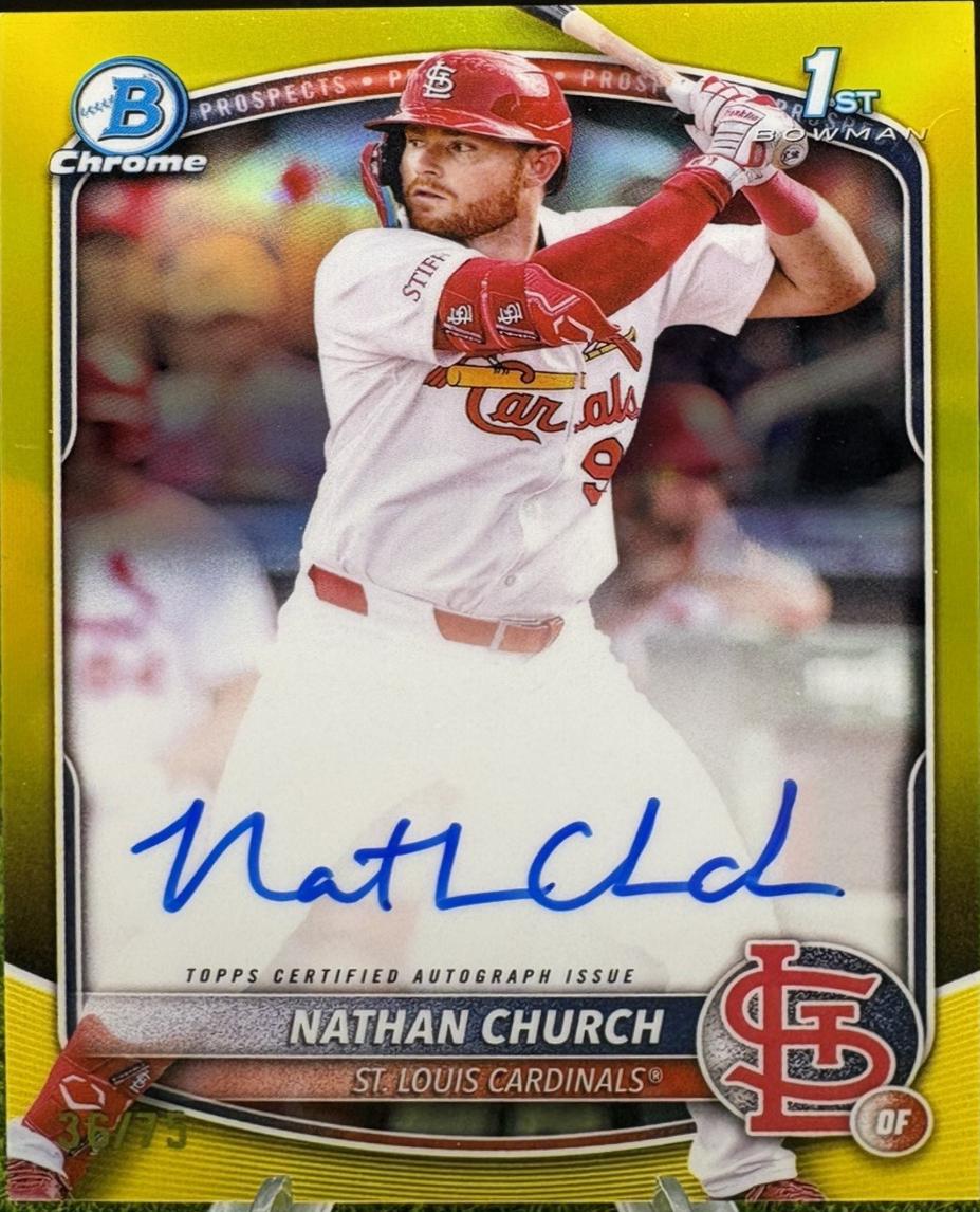 Nathan Church [Yellow Refractor] #CPA-NCH