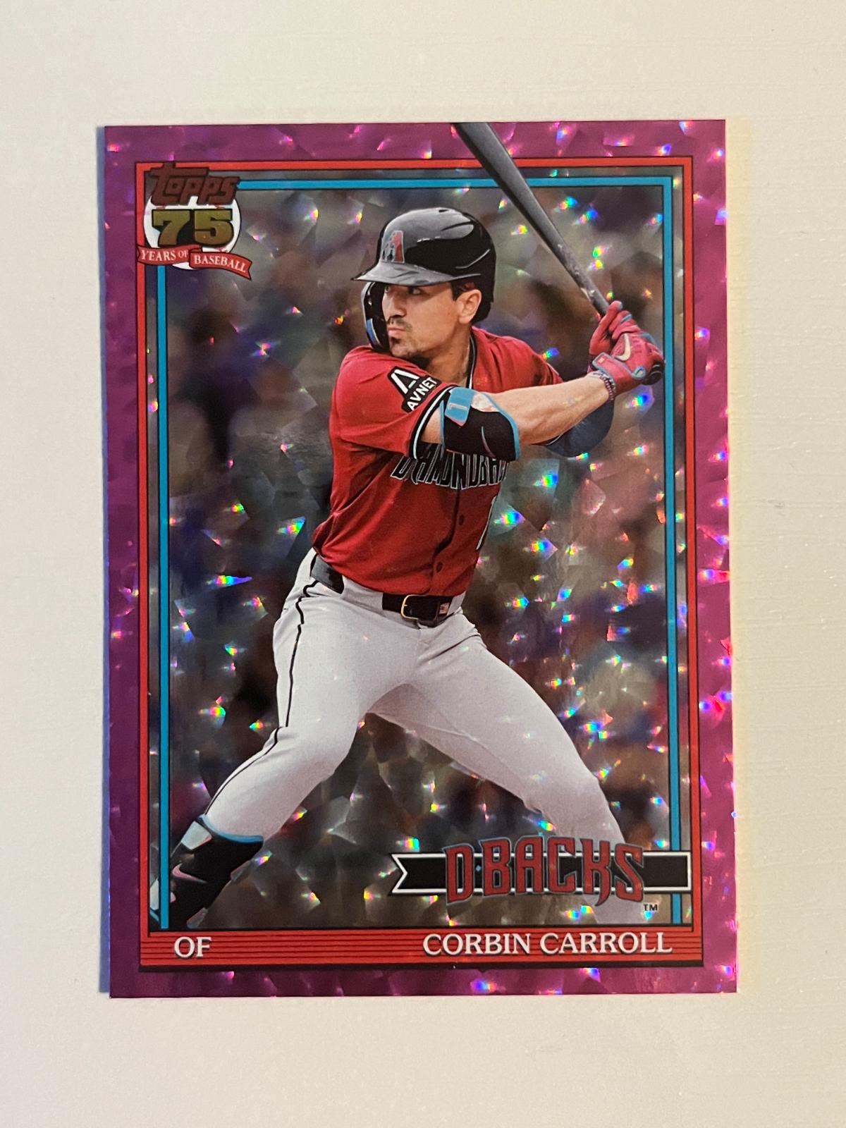 Corbin Carroll [Pink Crackleboard Foil] #T91-58