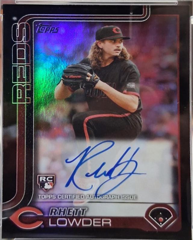 Rhett Lowder [Black Foil Flagship Real One Autograph] #205