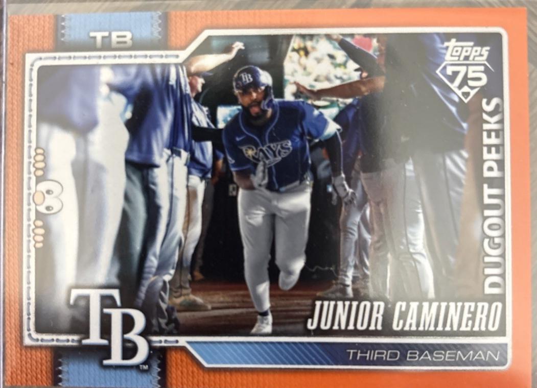 Junior Caminero [Orange Dugout Peeks] #328