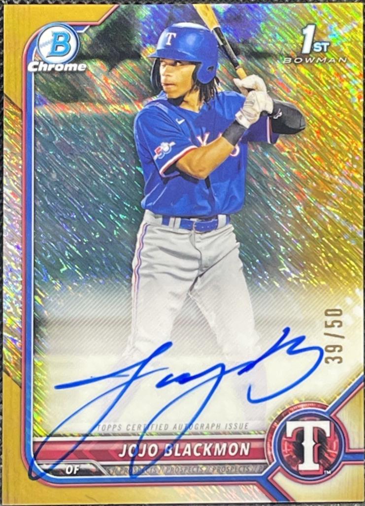 JoJo Blackmon [Gold Shimmer Refractor] #CPA-JBN
