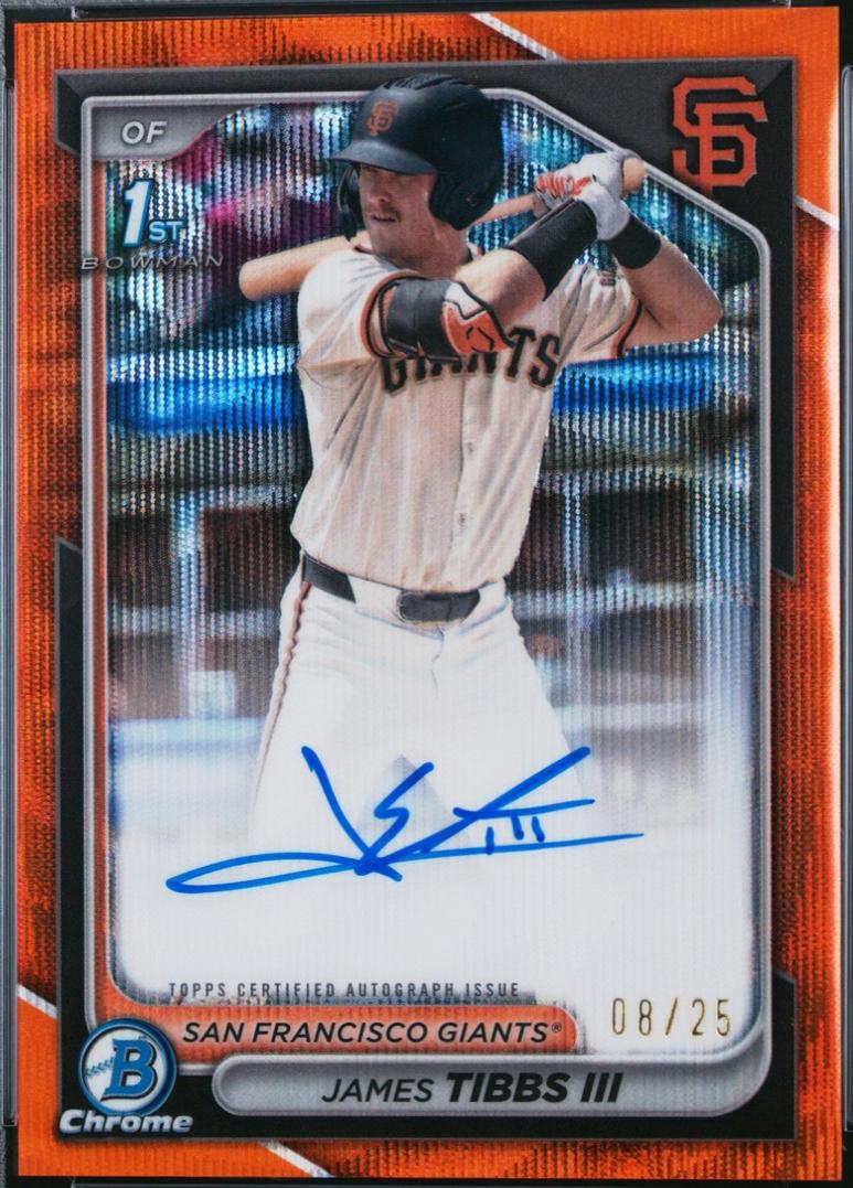 James Tibbs III [Orange Wave Refractor] #CPA-JT