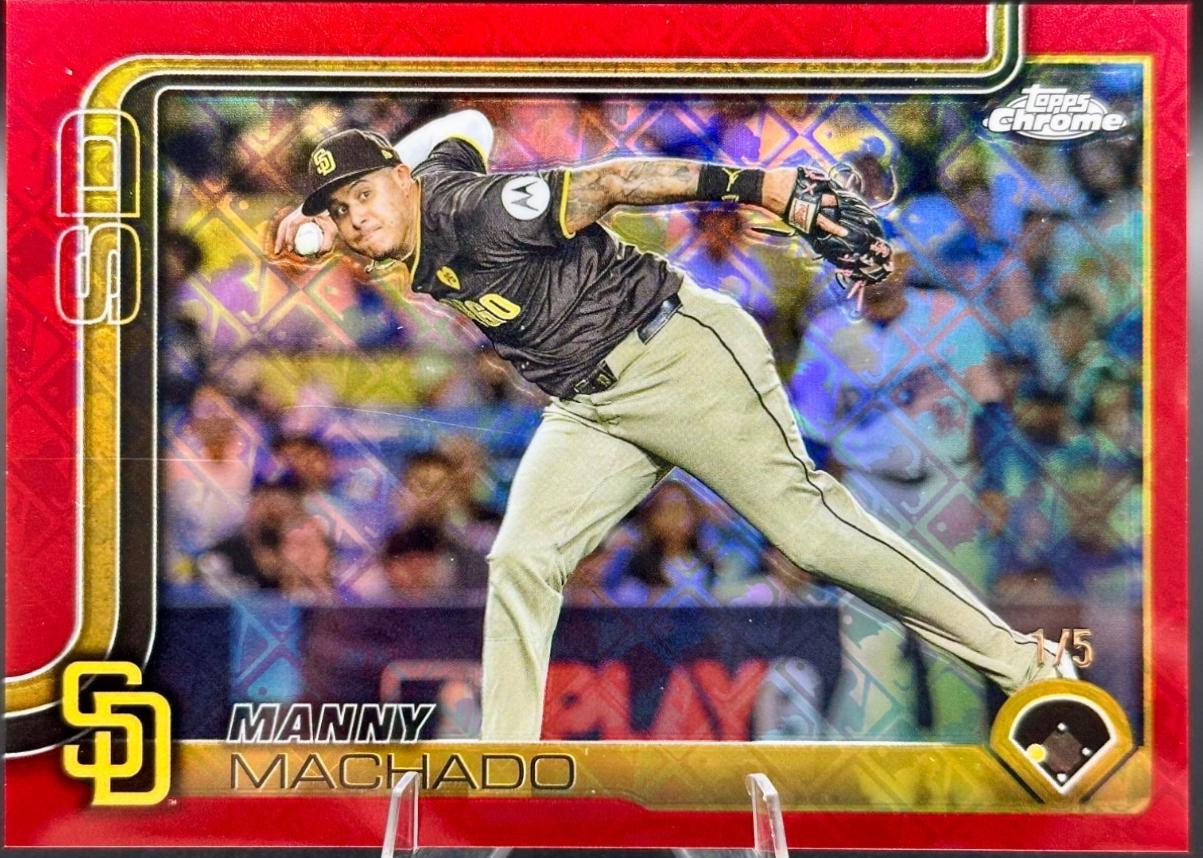 Manny Machado [Red Refractor Image Variation] #53
