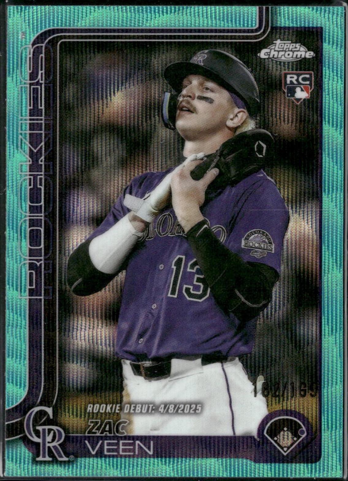 Zac Veen [Aqua Wave Refractor] #USC186