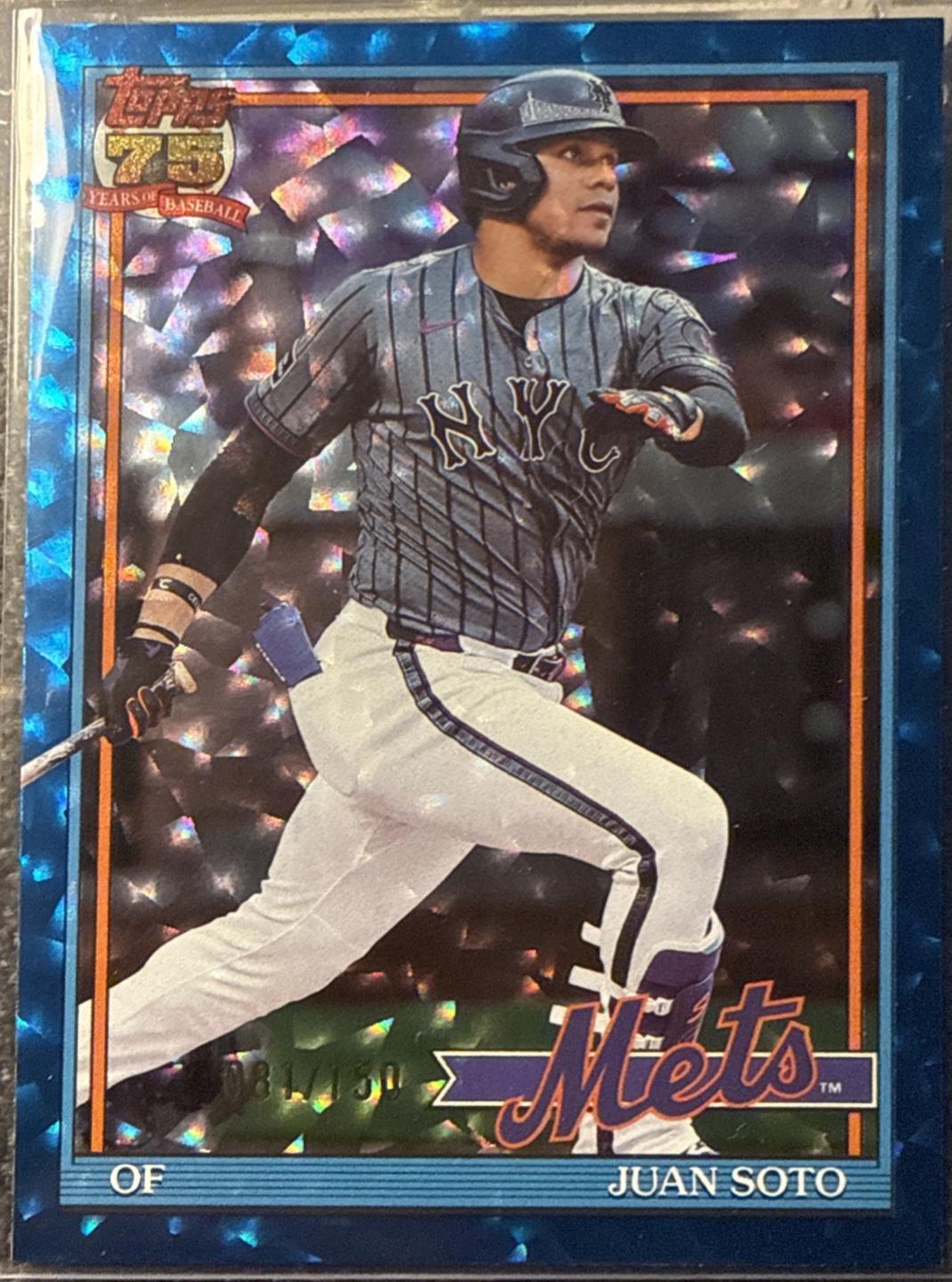 Juan Soto [Blue Crackleboard Foil] #T91-82