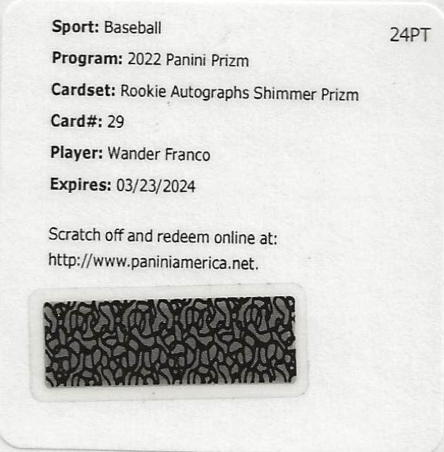Wander Franco [Shimmer Prizm] #RA-WF