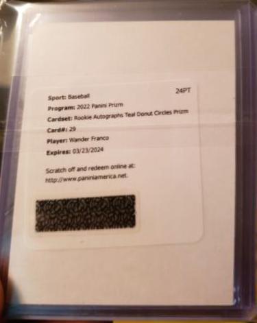 Wander Franco [Teal Donut Circles Prizm] #RA-WF