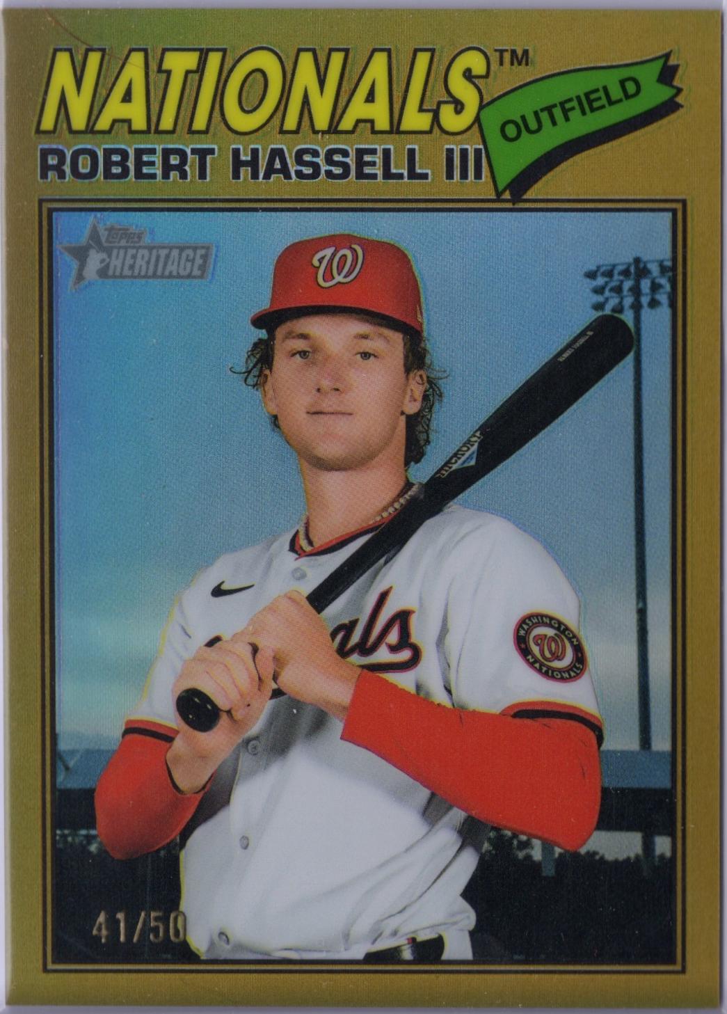 Robert Hassell III [Gold Bordered Chrome] #50