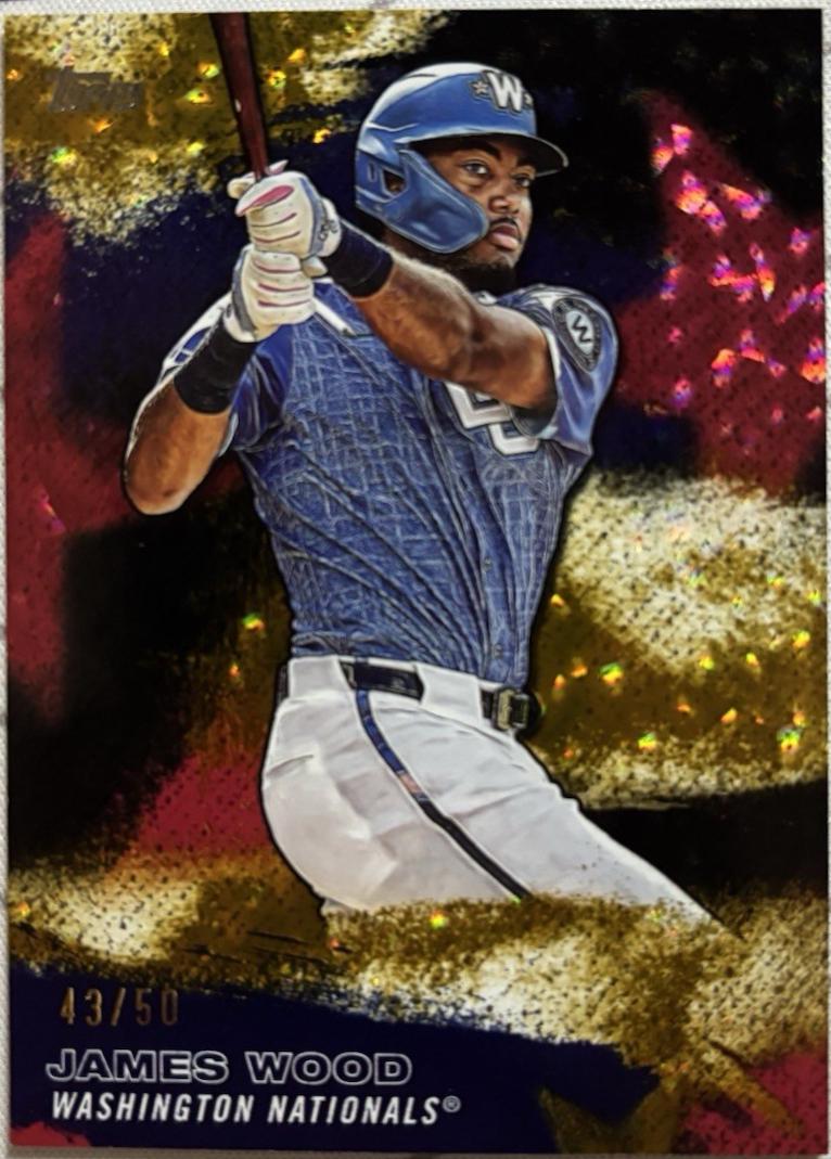 James Wood [Gold Crackleboard Foil] #SMLB-17
