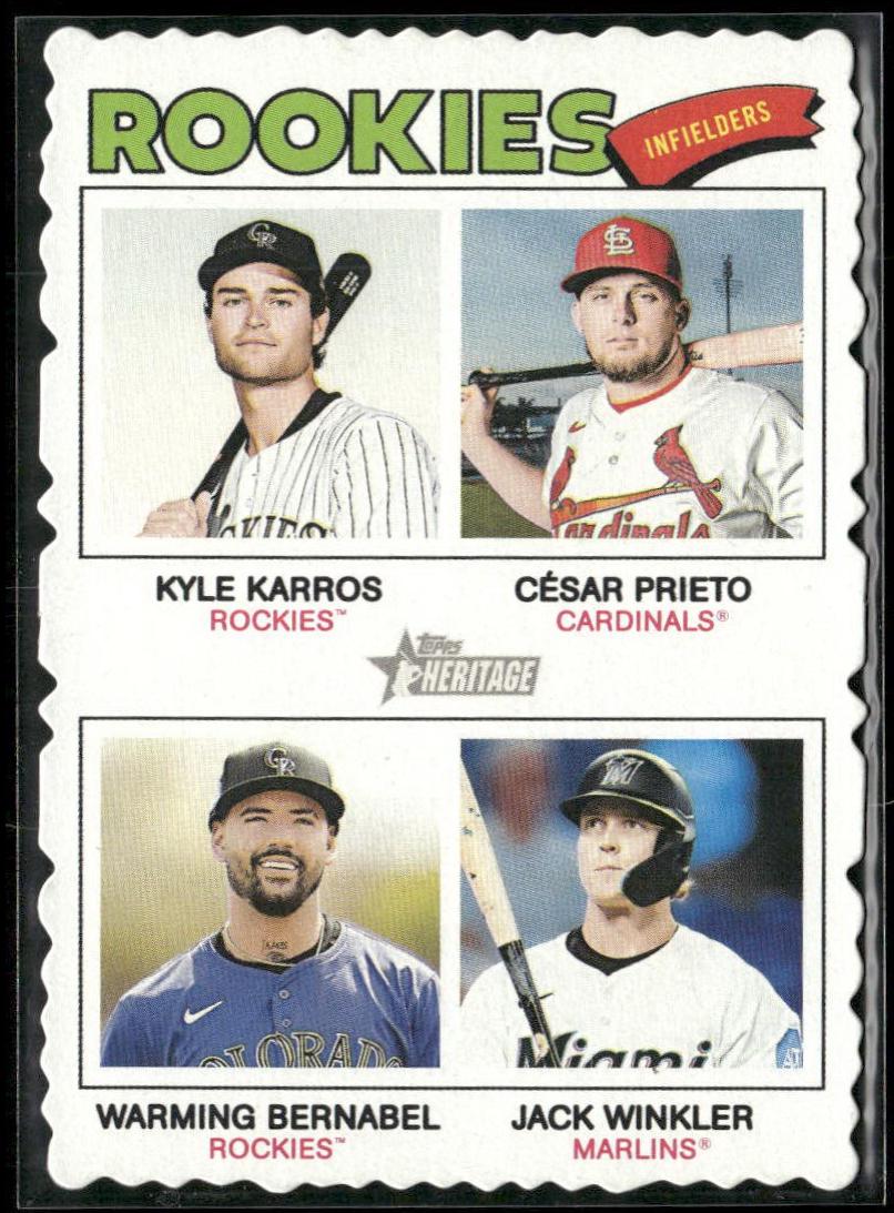 Jack Winkler / Warming Bernabel / Kyle Karros / Cesar Prieto [Deckle Edge] #394