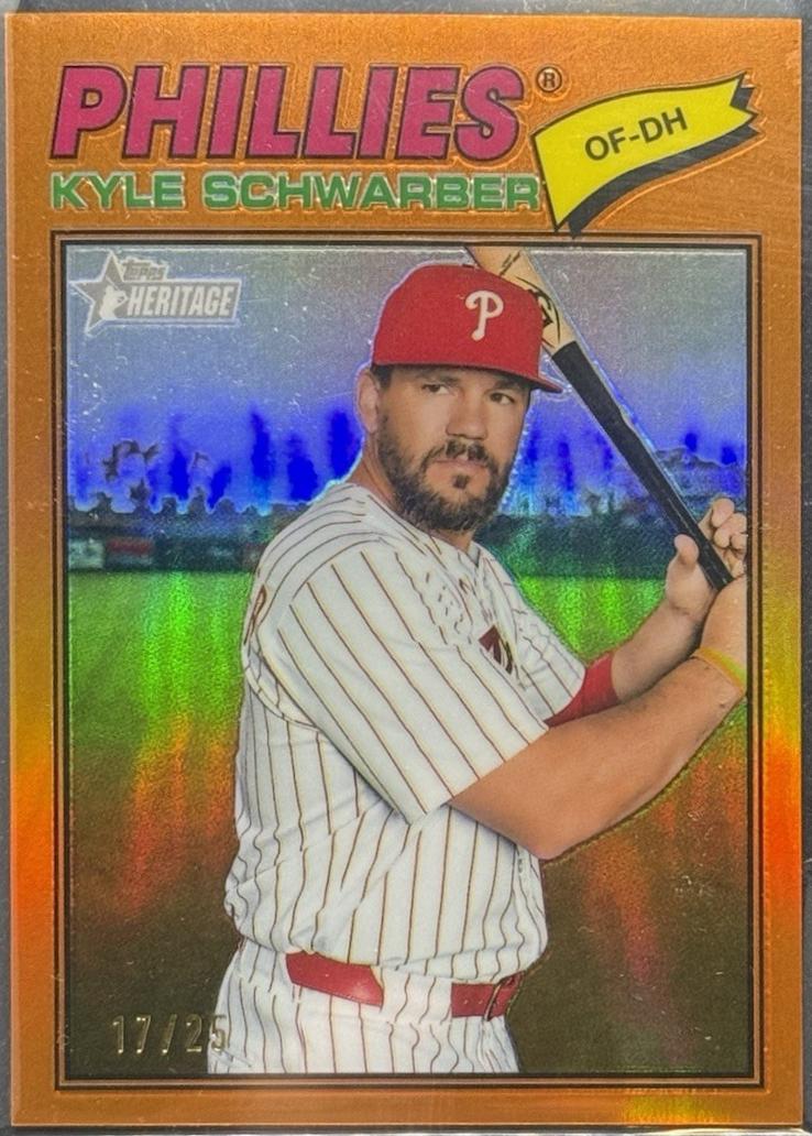 Kyle Schwarber [Orange Bordered Chrome] #159