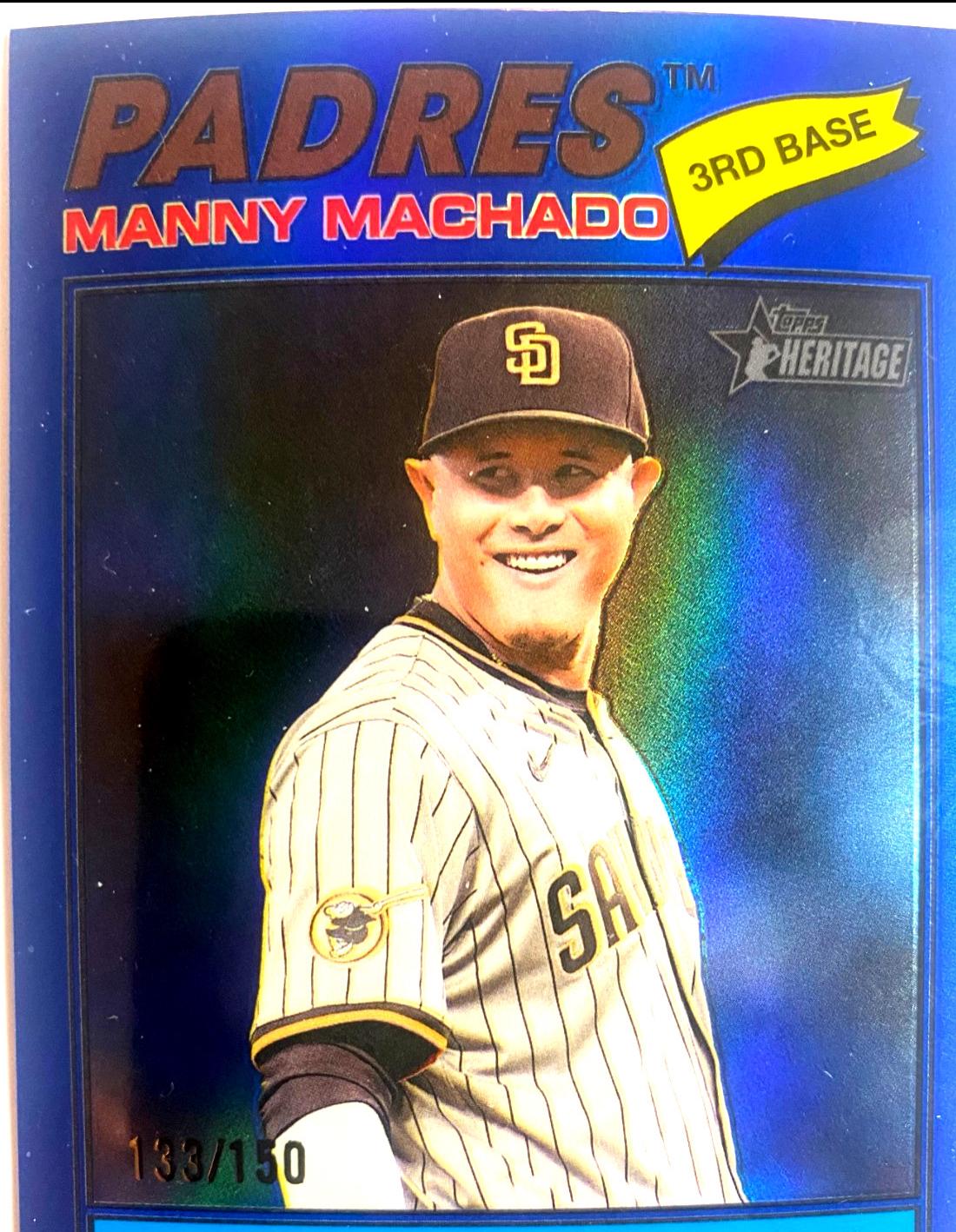 Manny Machado [Blue Bordered Chrome] #143