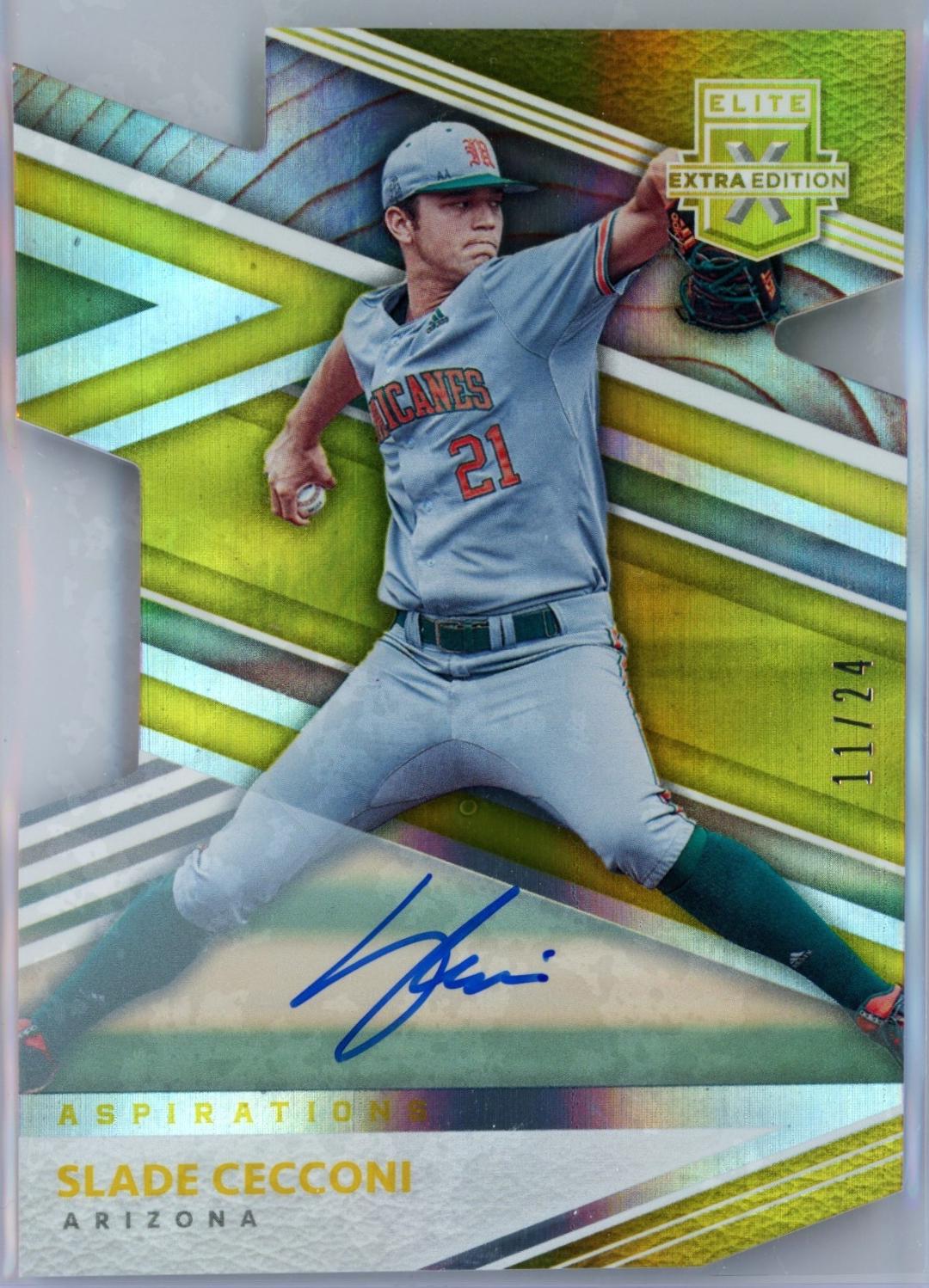 Slade Cecconi [Aspirations Die Cut Gold Signature] #33