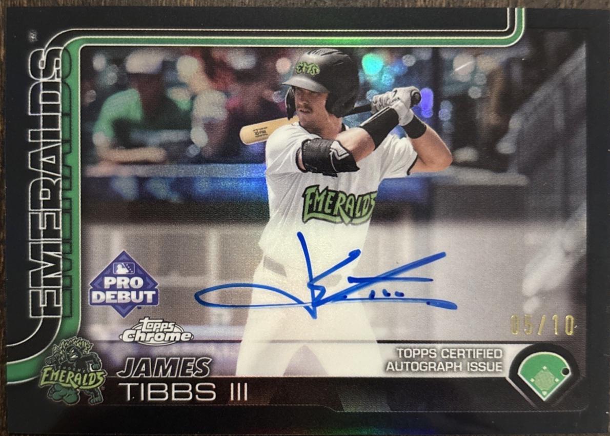 James Tibbs III [Black Refractor Autograph] #PDC-166