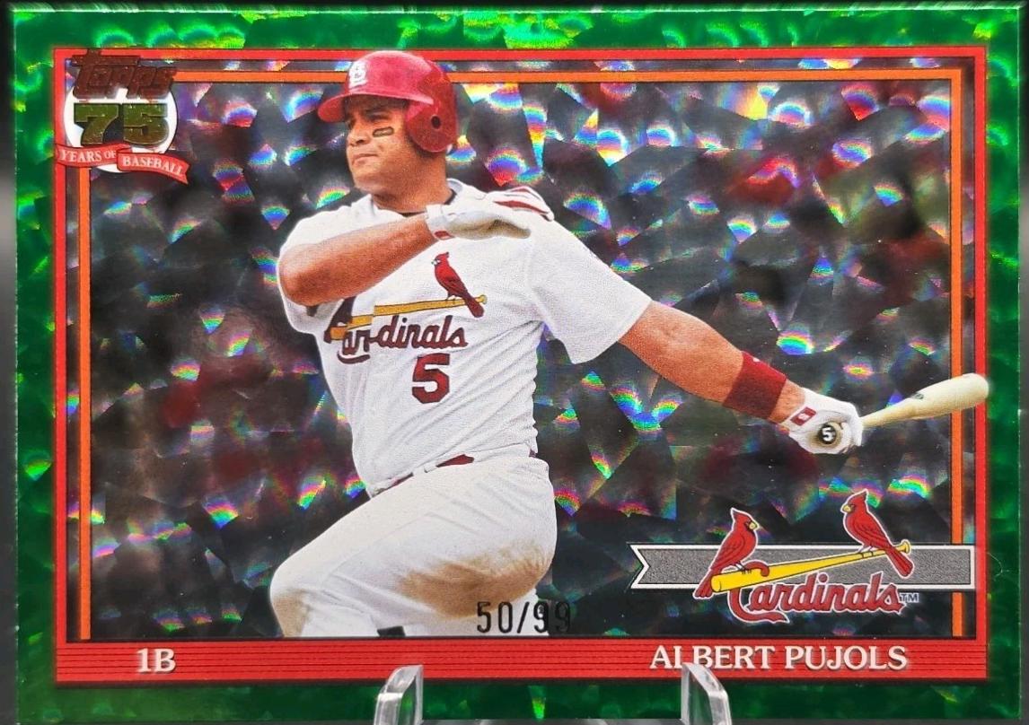 Albert Pujols [Green Crackleboard Foil] #T91-43