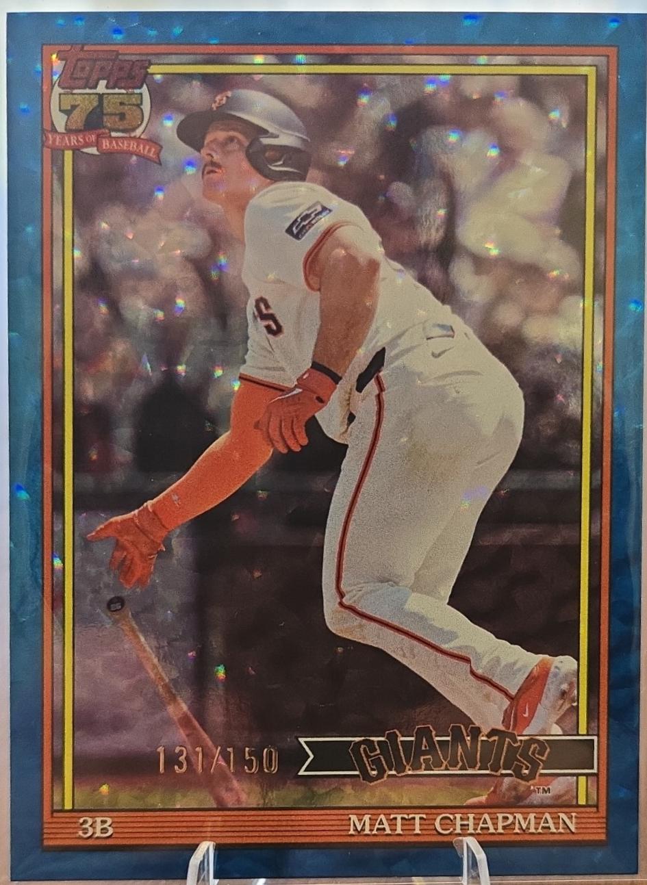 Matt Chapman [Blue Crackleboard Foil] #T91-80