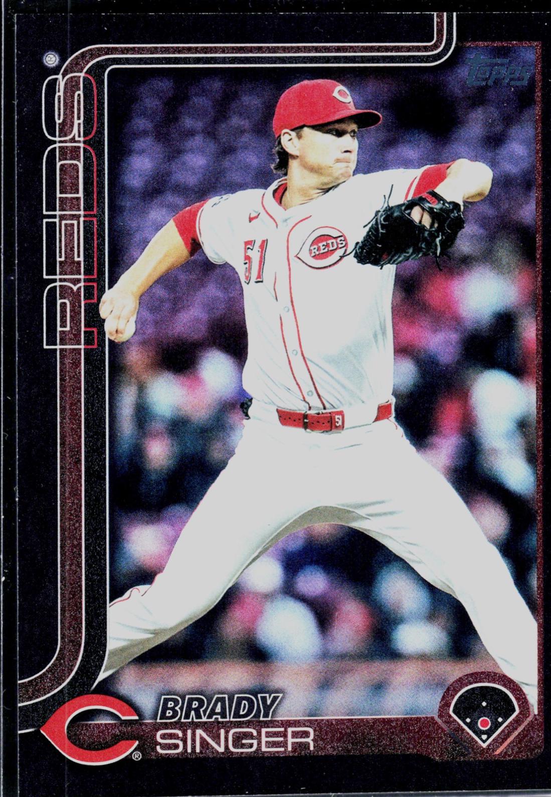 Brady Singer [Black Rainbow Foil] #US344