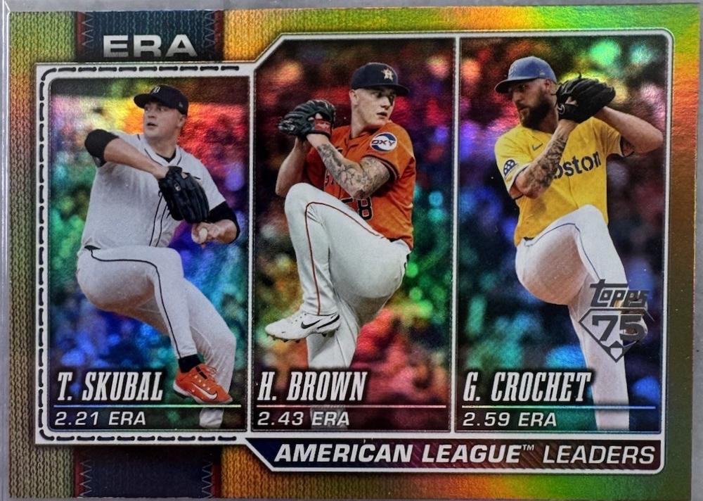 American League Leaders ERA [Gold Sandglitter] #327
