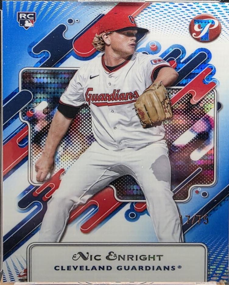 Nic Enright [Encased Blue Refractor] #9