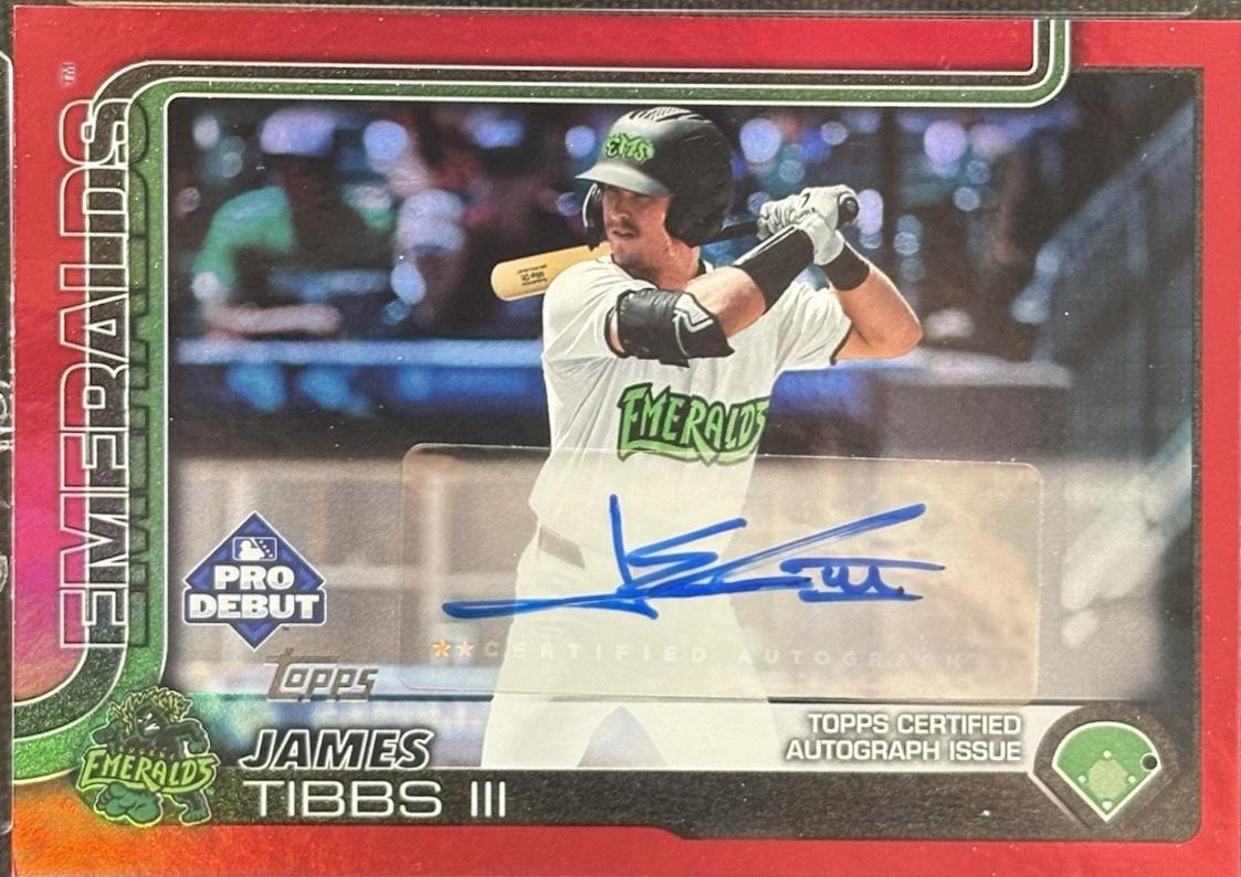 James Tibbs III [Red Refractor Autograph] #PDC-166