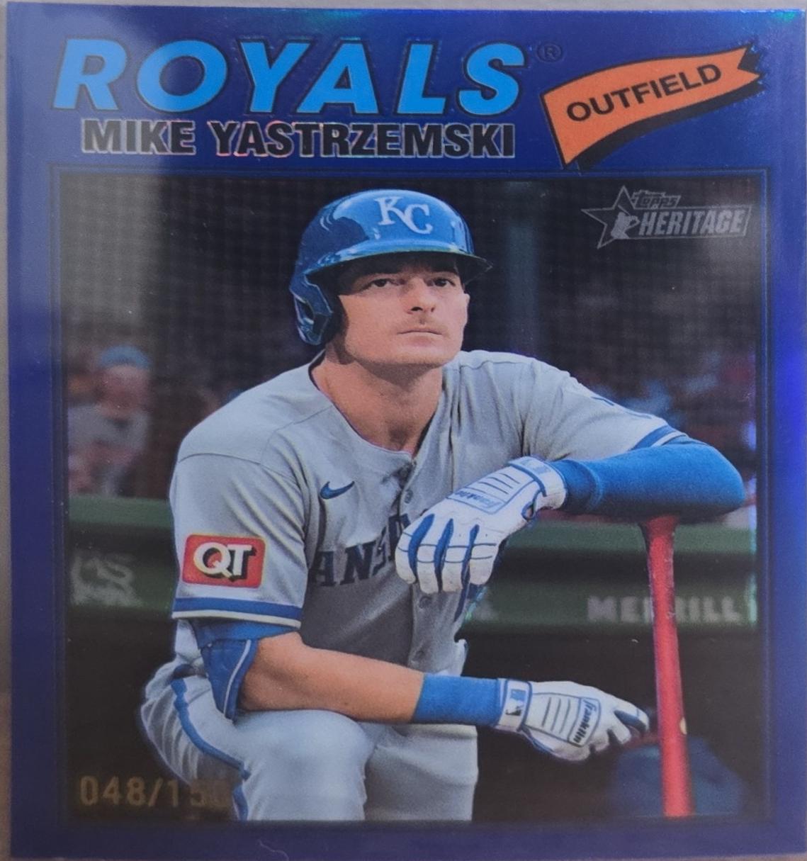 Mike Yastrzemski [Blue Bordered Chrome] #63