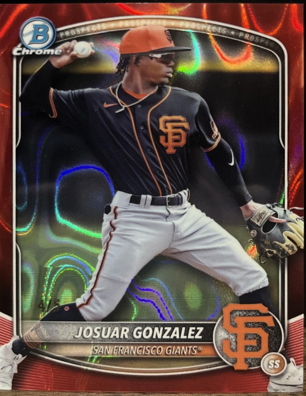 Josuar Gonzalez [Red Lava Refractor] #BDC-182