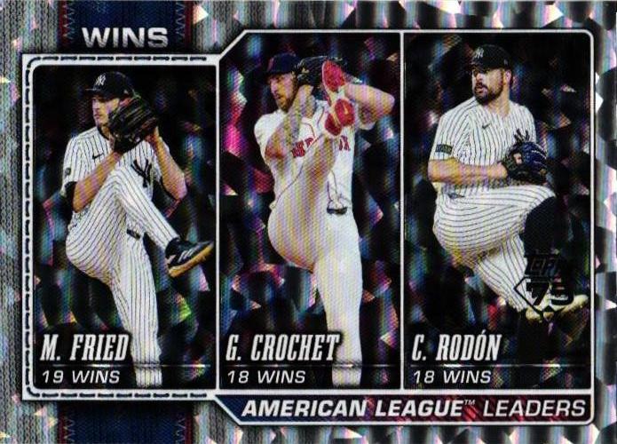 American League Leaders Wins [Silver Crackleboard] #130