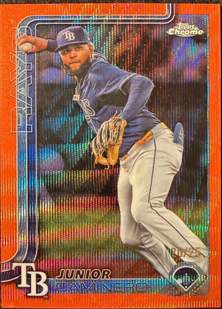 Junior Caminero [Orange Wave Refractor] #USC109